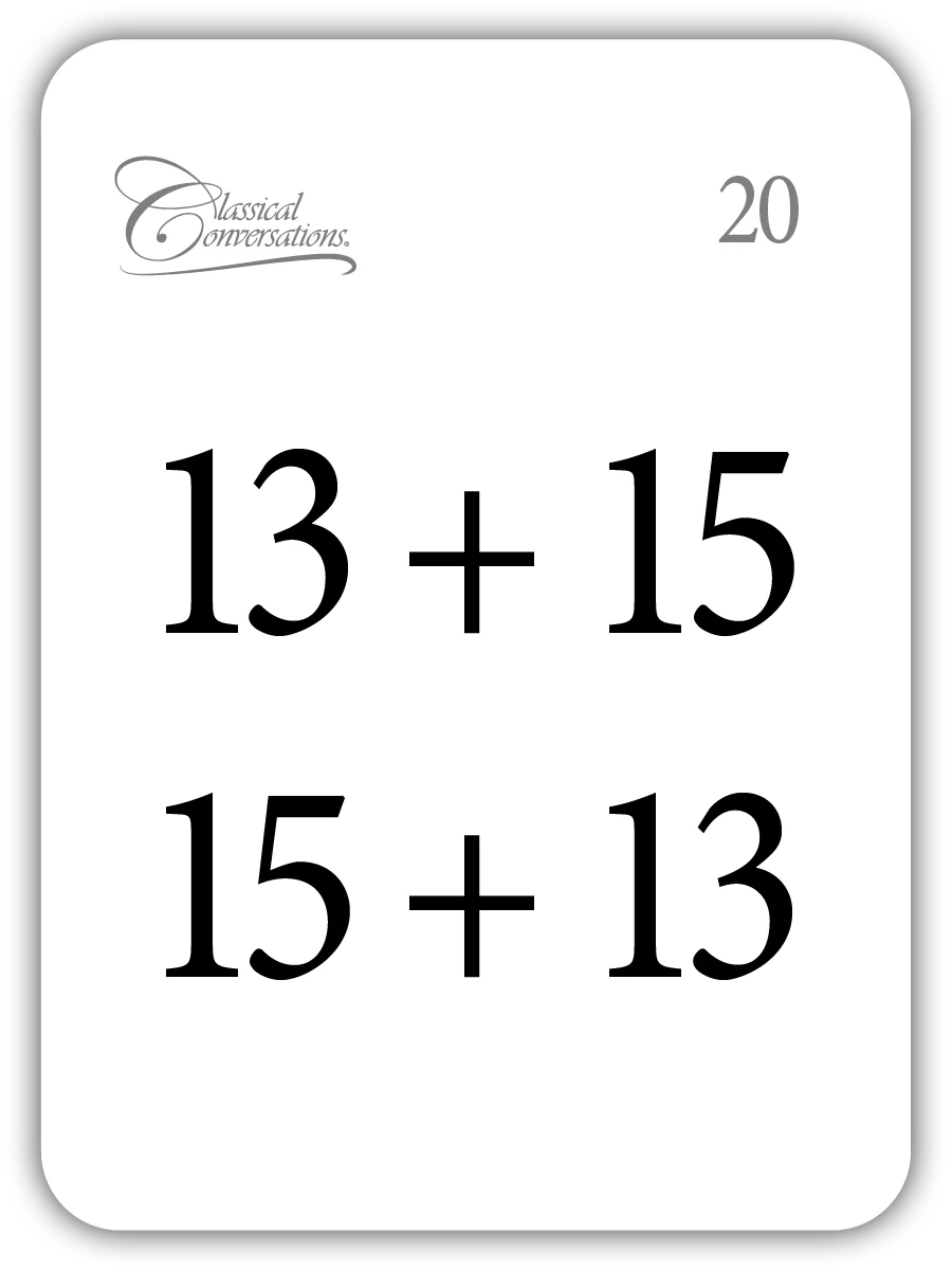 Addition: The Commutative Law (Math Flashcards) - Image 4